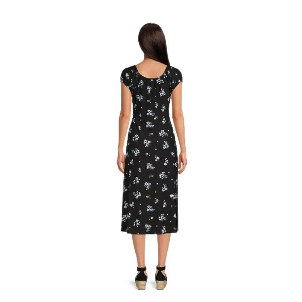 Women’s High Low Midi Floral Print Dress 2-Pack Size XS